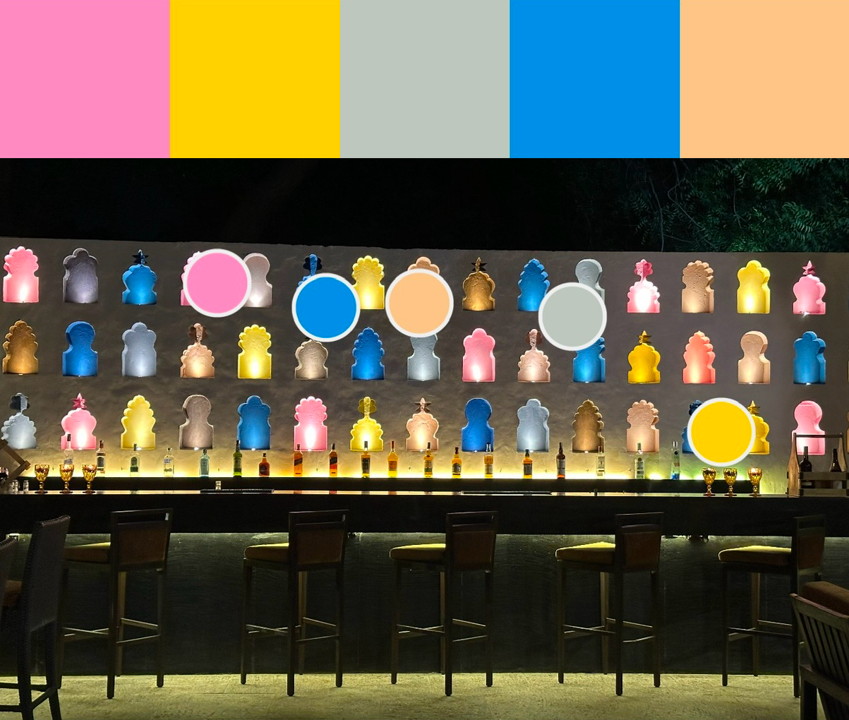 A bar in Agra, India
